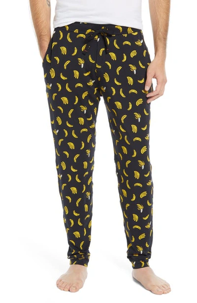 Saxx Snooze Lounge Pants In Black Banana Rama