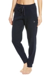 Alo Yoga Muse Ribbed High Waist Sweatpants In Dark Navy