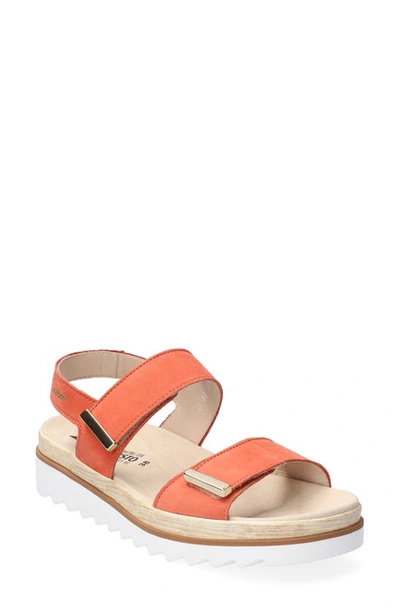 Mephisto Dominica Sandal In Terracotta Soft Leather