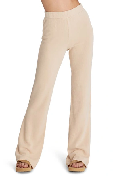 Wildfox Cora Flare Leg Knit Pants In Wheat