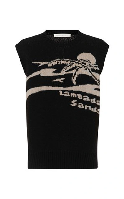 Christopher Esber Women's Lambada Sands Wool-cashmere Knit Top In Black