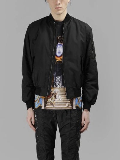 Versace Men's Black Bomber Jacket