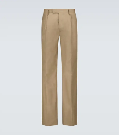 Amiri Men's Pleated Relaxed High-rise Trousers In Beige