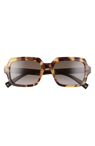 Givenchy 53mm Square Sunglasses In Light Havana/ Brown Gradient
