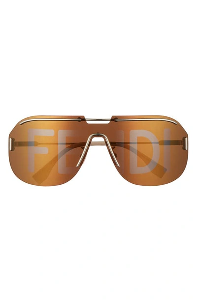 Fendi 99mm shield sunglasses New Fendi Unisex Shield Sunglasses FEN_0377/S 0KB7/8N Grey  main image 3
