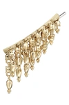 Maria Tash Curved Tassel Ear Climber In Yellow Gold-left