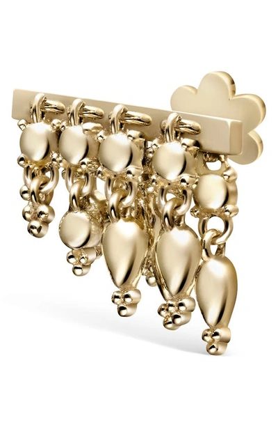 Maria Tash Tassel Bar Threaded Stud Single Earring In Yellow Gold-right