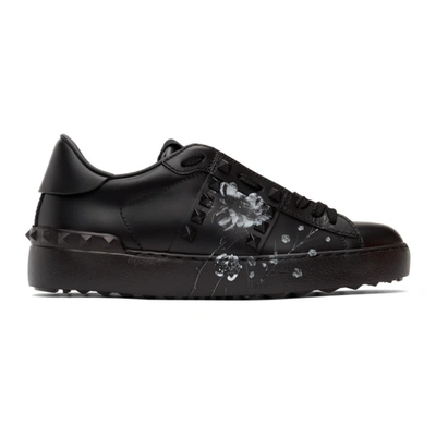 Valentino Garavani Valentino Black  Inez And Vinoodh Edition Rockstud Untitled Noir Sneakers In 1nm Blflwrs