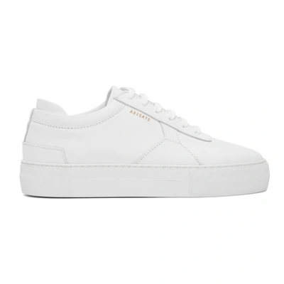 Axel Arigato Womens White Platform Leather Trainers 3