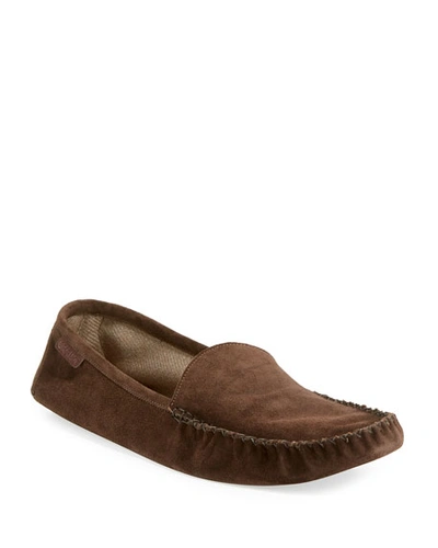 Tom Ford Howard Suede Travel Slipper, Chocolate