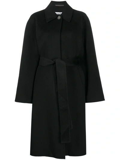 Acne Studios Belted Mid-length Coat In Wool Belted Coat
