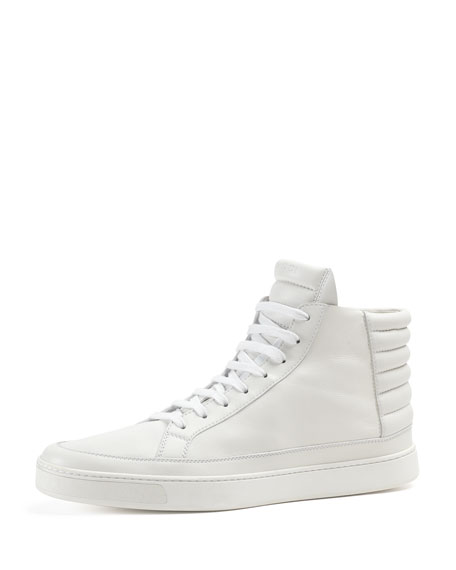 white high top gucci shoes
