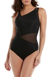 Miraclesuitr Illusionists Azura Underwire One-piece Swimsuit In Black