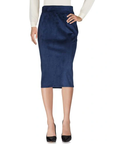 Pinko Midi Skirts In Blue