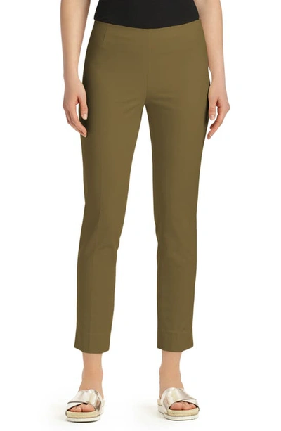 Lafayette 148 Stanton Slim Leg Ankle Pants In Lilypad