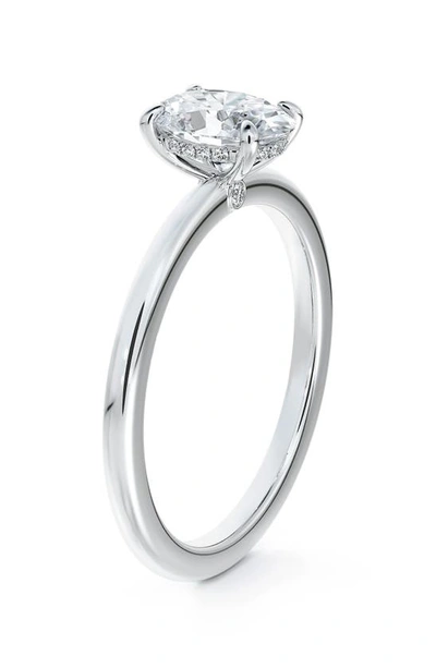 Forevermark X Micaela Simply Solitaire Oval Engagement Ring In Platinum-d0.70ct