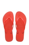 Havaianas Havianas Slim Brazil Flip Flop In Red Crush