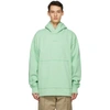 Acne Studios Organic Cotton Hooded Sweatshirt Mint Green