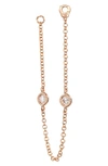 Maria Tash Diamond Station Connecting Chain In Rose Gold