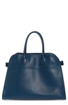 The Row Margaux 15 Leather Bag In Marine Blue