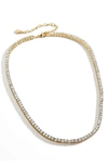 Baublebar Bennett Crystal Tennis Necklace, 16 In Gold