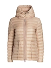 Moncler Sador Giubbotto Down Puffer Coat In Champagne/blush