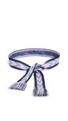 Isabel Marant Etka Woven Belt In Blue