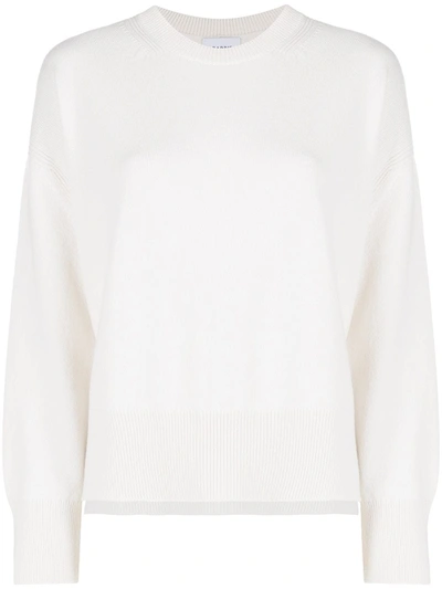 Barrie Cashmere Fine-knit Jumper In White