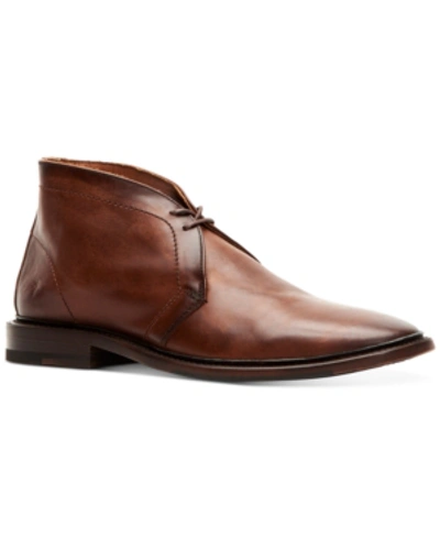 Frye Men's Paul Chukka Boots Men's Shoes In Cognac Leather