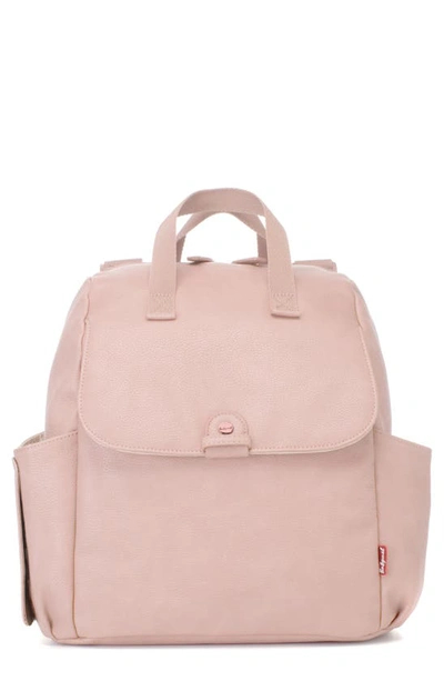 Babymel Babies' Robyn Convertible Faux Leather Diaper Backpack In Blush