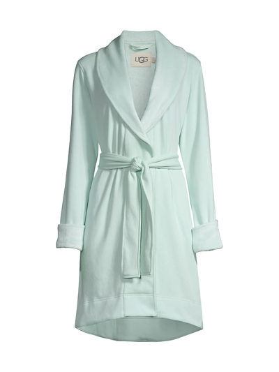 Ugg Blanche Ii Double-knit Fleece Robe In Fountain