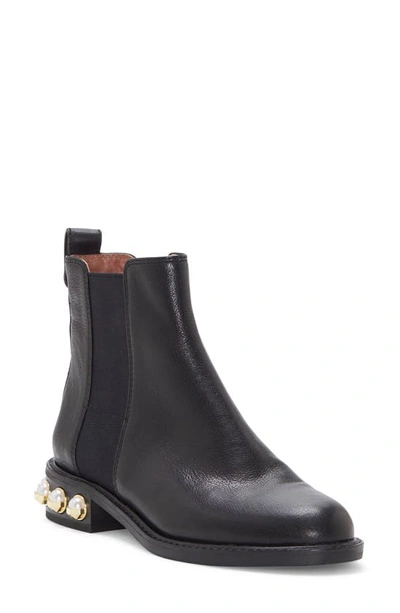 Louise Et Cie Valtina Chelsea Boot In Black Leather