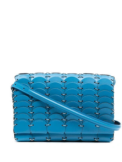 Paco Rabanne Light Blue Leather Shoulder Bag