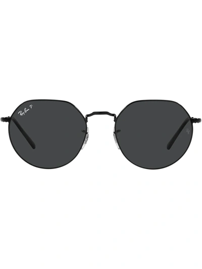 Ray Ban Rb3565 Jack Hexagonal-frame Metal And Acetate Sunglasses In Black