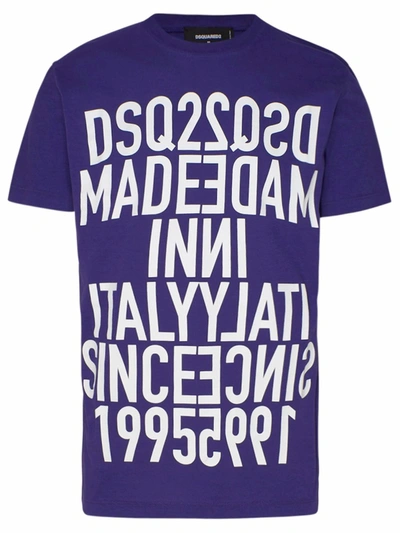 Dsquared2 Purple Cotton T-shirt