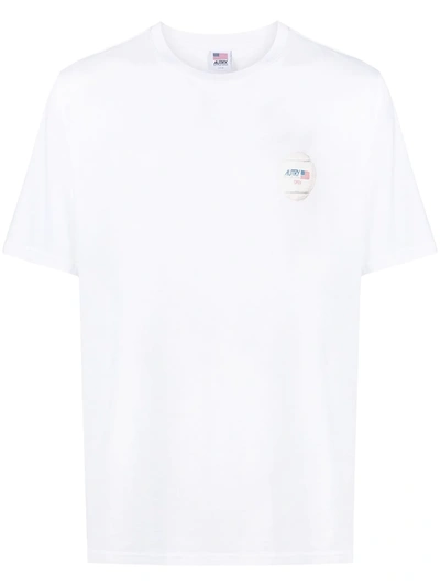 Autry Jersey T-shirt With Logo Print In White