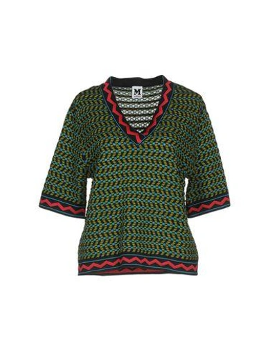 M Missoni Sweaters In Green