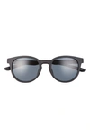 Smith Easbank Core 52mm Polarized Round Sunglasses In Matte Black / Polarized Gray