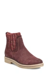 Comfortiva Rawnie Bootie In Red Suede