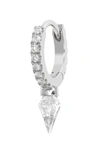 Maria Tash Diamond Spike Eternity Clicker Earring In White Gold