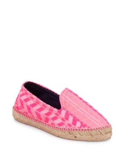 Manebi Woven Espadrille Flatform Sandals In Pink