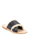 Antik Batik Alba Fringed Sandals In Black