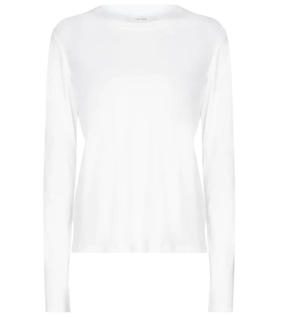 The Row Shermann Cotton-jersey Top In White