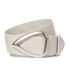 Isabel Marant Idiani Leather Waist Belt In White