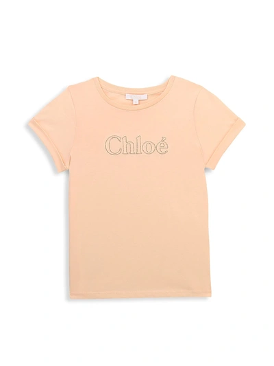 Chloé Kids' Little Girl's & Girl's Logo T-shirt In Pink