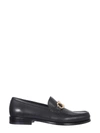 Ferragamo "rolo" Gancini Loafers In Black