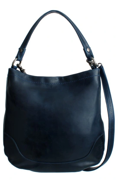 Frye Melissa Medium Leather Hobo In Ocean