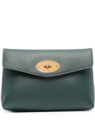 Mulberry Darley Cosmetic Pouch In Green