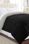 Modern Threads Down Alternative Reversible Comforter, Twin In Anthracite/silver