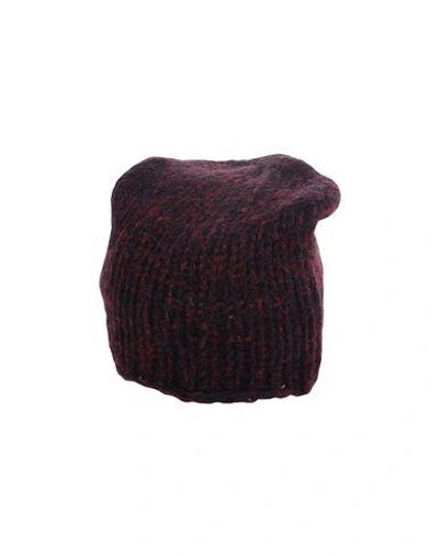 Isabel Benenato Hat In Maroon